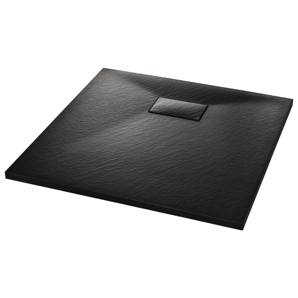Duschwanne SMC Schwarz 80×80 cm - Premium Duschwannen  - Just €225.76! Shop now at homesales4u