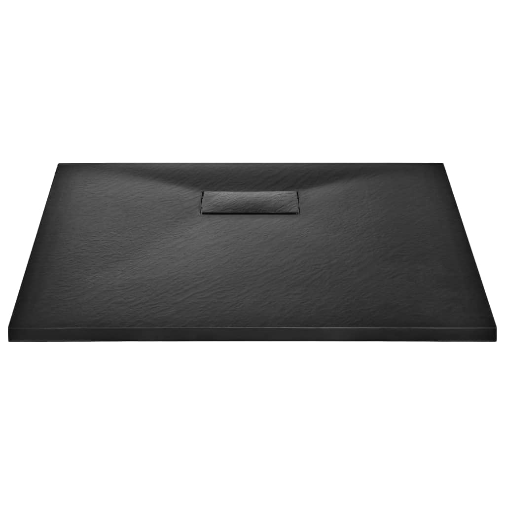 Duschwanne SMC Schwarz 90×80 cm - Premium Duschwannen  - Just €298.88! Shop now at homesales4u