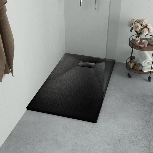 Duschwanne SMC Schwarz 120×70 cm - Premium Duschwannen  - Just €238.32! Shop now at homesales4u