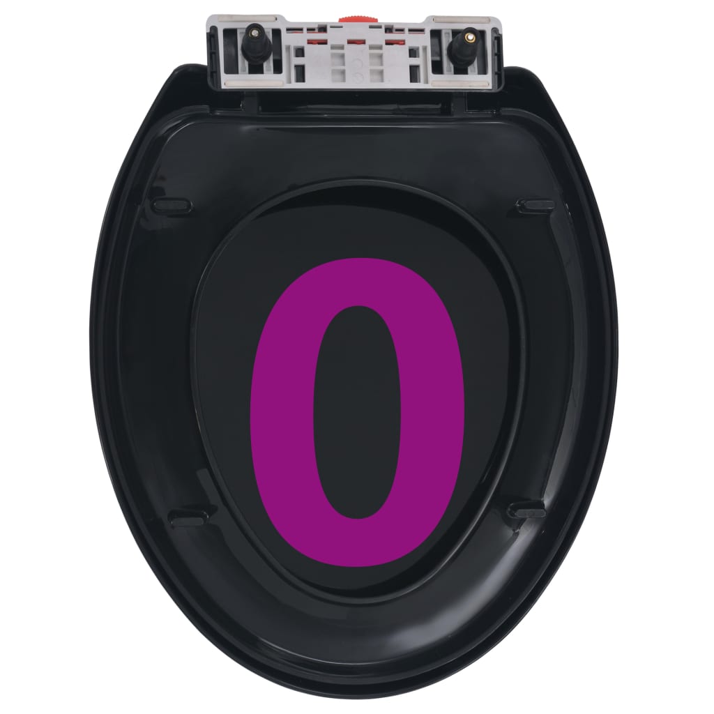 Toilettensitz mit Absenkautomatik und Quick-Release Schwarz - Premium Toilettensitze  - Just €32.44! Shop now at homesales4u