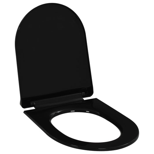 Toilettensitz mit Absenkautomatik und Quick-Release Schwarz - Premium Toilettensitze  - Just €39.05! Shop now at homesales4u