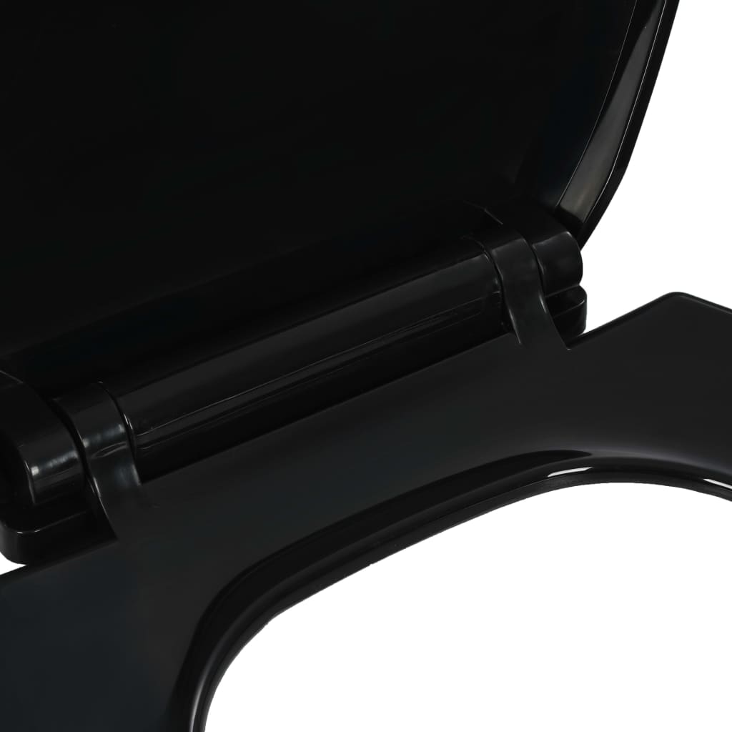 Toilettensitz mit Absenkautomatik und Quick-Release Schwarz - Premium Toilettensitze  - Just €30.74! Shop now at homesales4u
