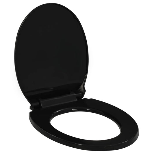 Toilettensitz mit Absenkautomatik und Quick-Release Schwarz - Premium Toilettensitze  - Just €32.02! Shop now at homesales4u