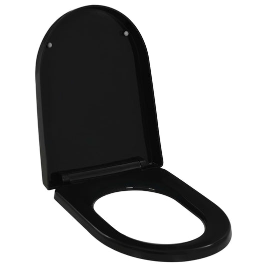 Toilettensitz mit Absenkautomatik und Quick-Release Schwarz - Premium Toilettensitze  - Just €50.64! Shop now at homesales4u
