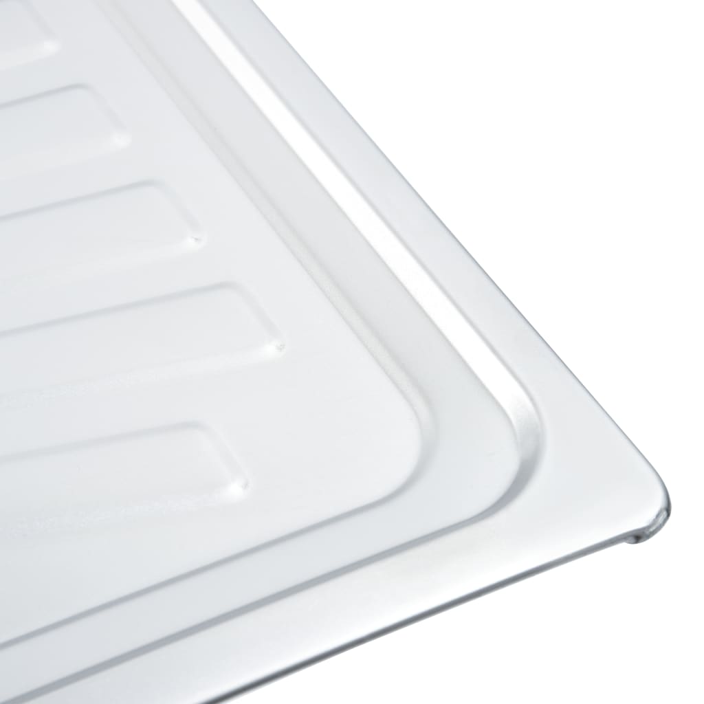Küchenspüle Doppelbecken mit Sieb & Siphon Edelstahl - Premium Küchenspülen & Spülbecken  - Just €230.10! Shop now at homesales4u