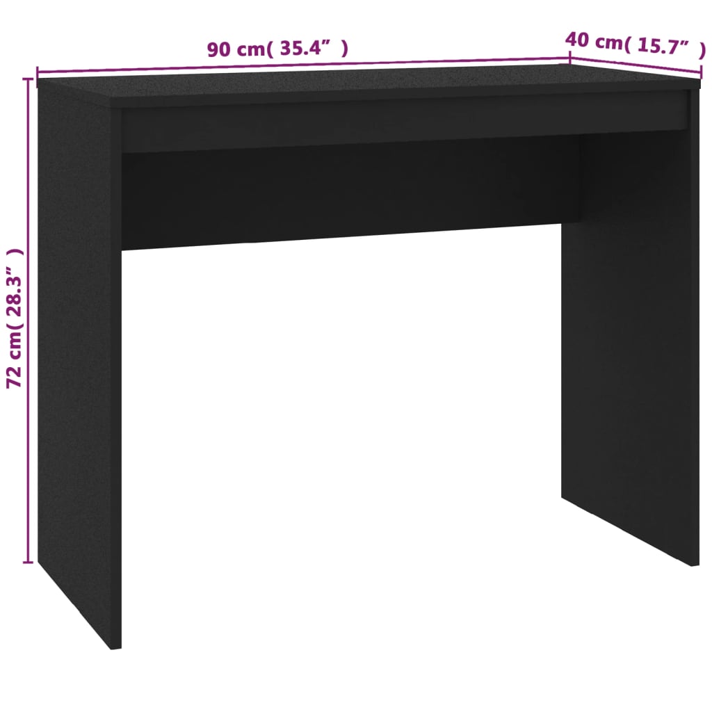 Schreibtisch Schwarz 90x40x72 cm Holzwerkstoff - Premium Schreibtische  - Just €53.97! Shop now at homesales4u