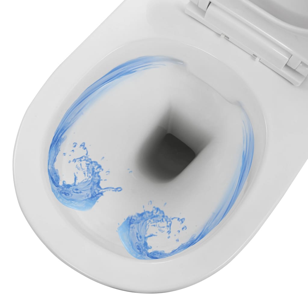 Wand-WC ohne Spülrand Keramik Weiß - Premium Toiletten  - Just €212.85! Shop now at homesales4u