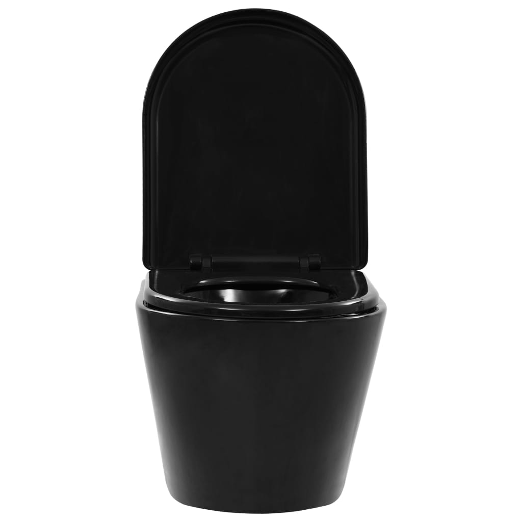 Wand-WC ohne Spülrand Keramik Schwarz - Premium Toiletten  - Just €283.97! Shop now at homesales4u