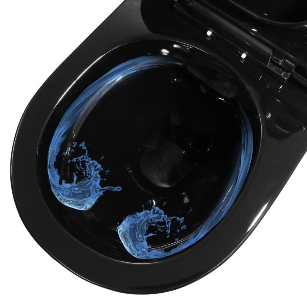 Wand-WC ohne Spülrand Keramik Schwarz - Premium Toiletten  - Just €283.97! Shop now at homesales4u