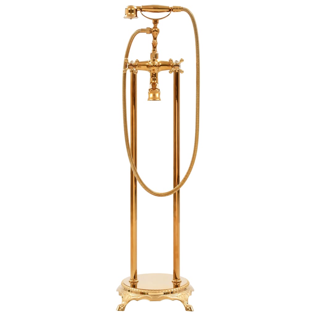 Freistehende Badewannenarmatur Edelstahl 99,5 cm Golden - Premium Badewanneneinläufe  - Just €306.49! Shop now at homesales4u