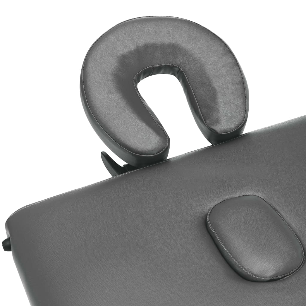 Massageliege 2-Zonen Aluminiumgestell Anthrazit 186x68 cm - Premium Massagetische  - Just €220.50! Shop now at homesales4u