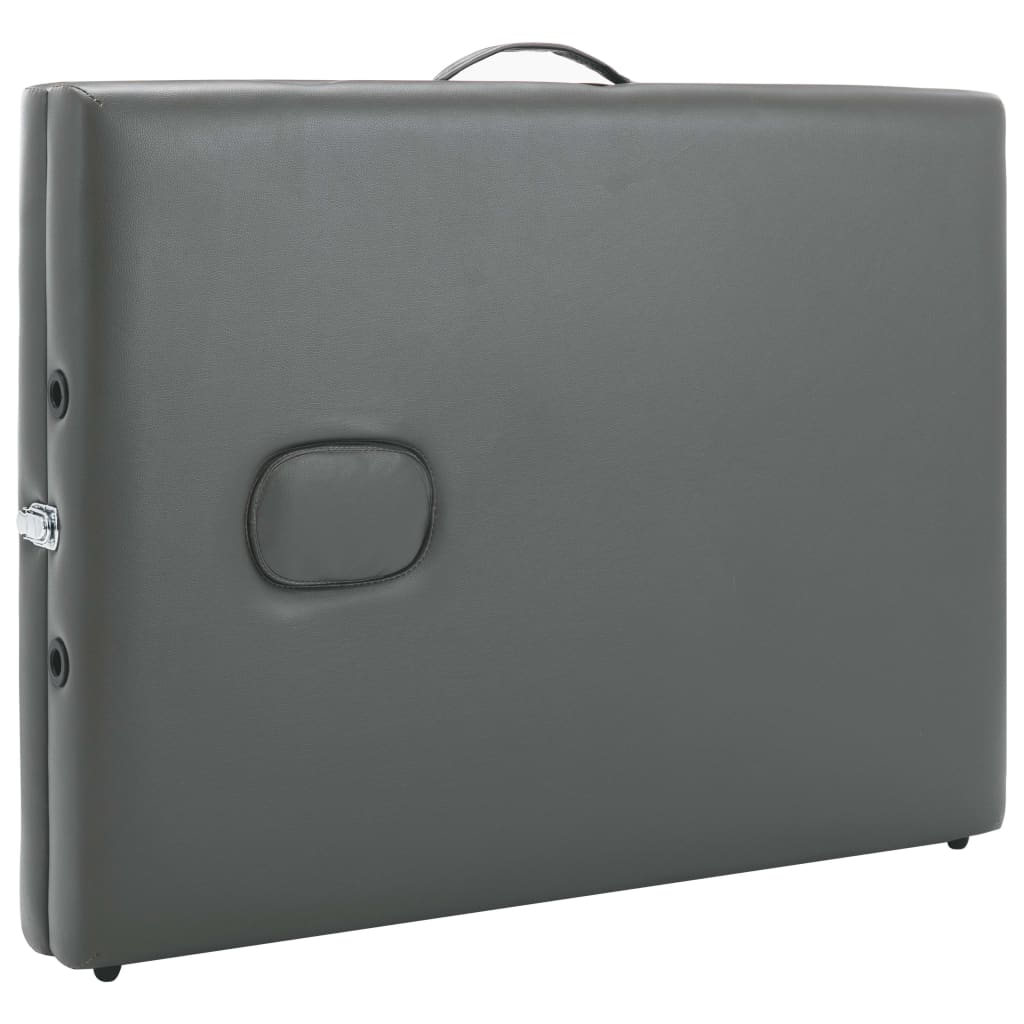 Massagetisch mit 3 Zonen Aluminiumrahmen Anthrazit 186×68 cm - Premium Massagetische  - Just €229.25! Shop now at homesales4u