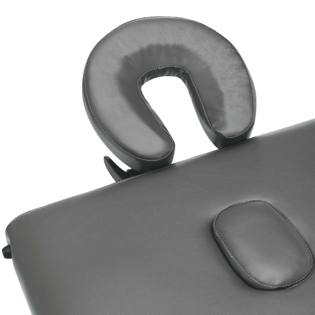 Massagetisch mit 3 Zonen Aluminiumrahmen Anthrazit 186×68 cm - Premium Massagetische  - Just €229.25! Shop now at homesales4u
