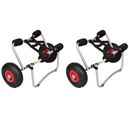 Kajakwagen 2 Stk. Aluminium - Premium Bootsanhänger  - Just €185.66! Shop now at homesales4u