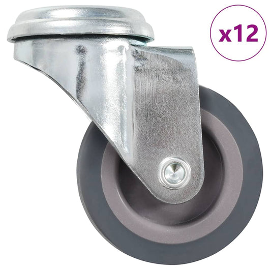 12 Stk. Lenkrollen mit Bolzenloch 50 mm - Premium Materialbeförderung  - Just €76.62! Shop now at homesales4u