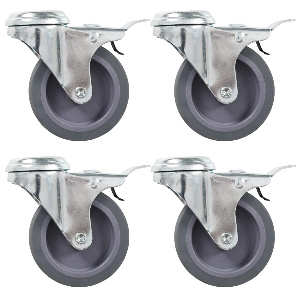 8 Stk. Lenkrollen mit Rückenloch 75 mm - Premium Materialbeförderung  - Just €64.56! Shop now at homesales4u