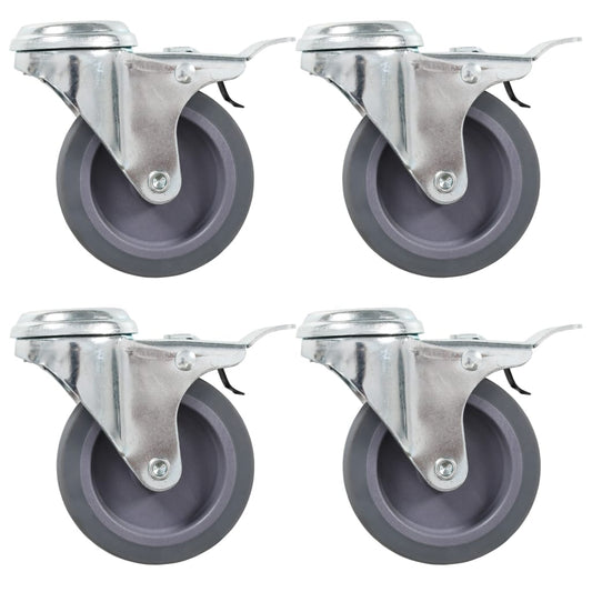 8 Stk. Lenkrollen mit Rückenloch 75 mm - Premium Materialbeförderung  - Just €64.56! Shop now at homesales4u