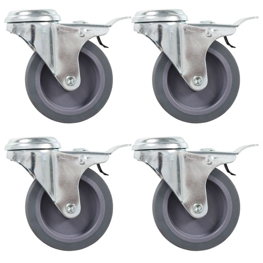 16 Stk. Lenkrollen mit Rückenloch 75 mm - Premium Materialbeförderung  - Just €129.20! Shop now at homesales4u