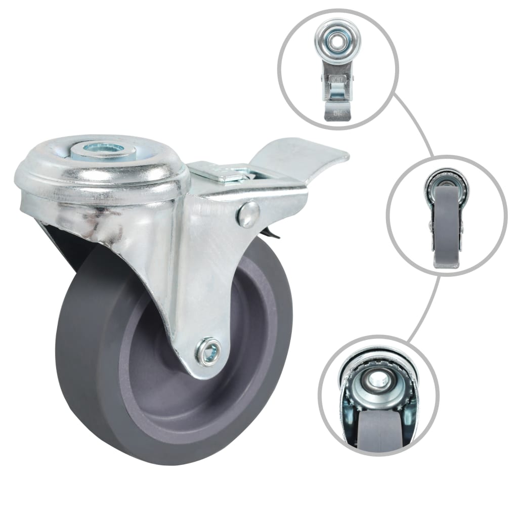 32 Stk. Lenkrollen mit Rückenloch 75 mm - Premium Materialbeförderung  - Just €258.36! Shop now at homesales4u