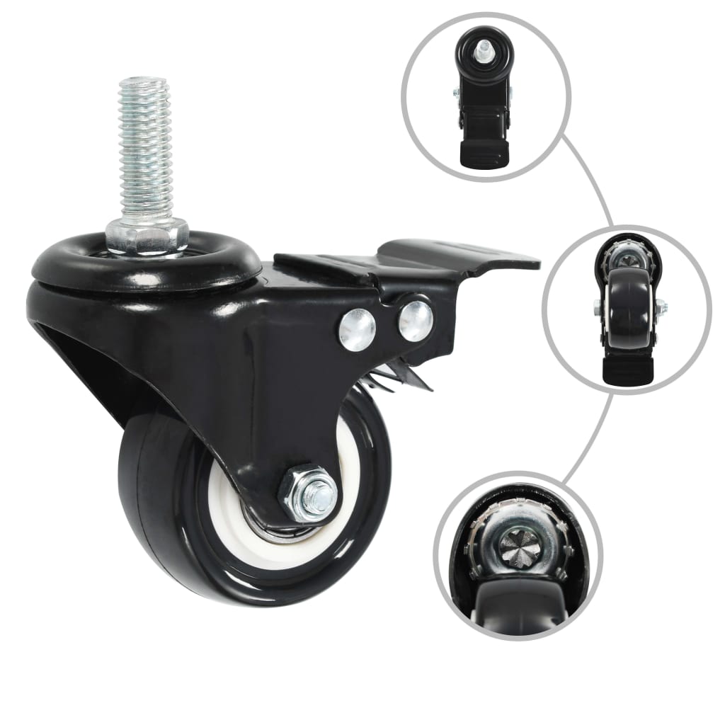 Lenkrollen mit Bremsen 16 Stk. 50 mm - Premium Materialbeförderung  - Just €131.95! Shop now at homesales4u