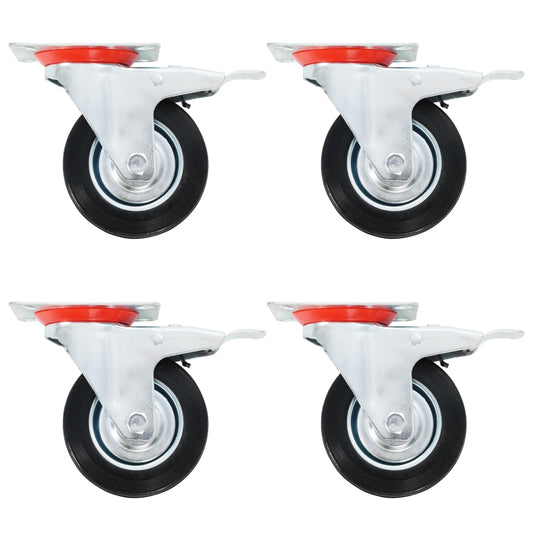 8 Stk. Lenkrollen 100 mm - Premium Materialbeförderung  - Just €69.99! Shop now at homesales4u