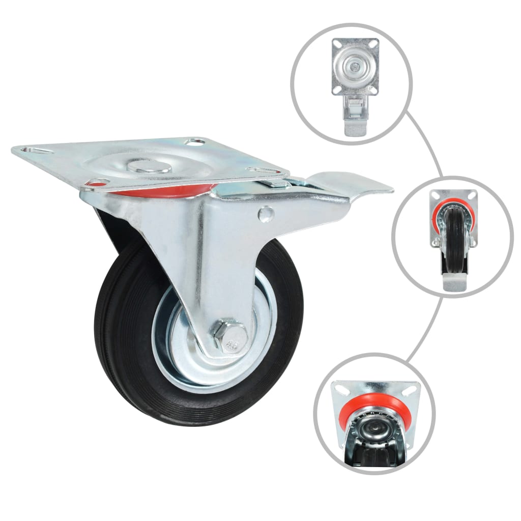 8 Stk. Lenkrollen 100 mm - Premium Materialbeförderung  - Just €69.99! Shop now at homesales4u