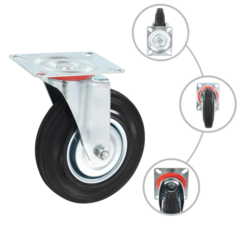 8 Stk. Lenkrollen 125 mm - Premium Materialbeförderung  - Just €84.54! Shop now at homesales4u