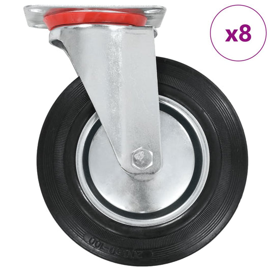8 Stk. Lenkrollen 200 mm - Premium Materialbeförderung  - Just €172.67! Shop now at homesales4u