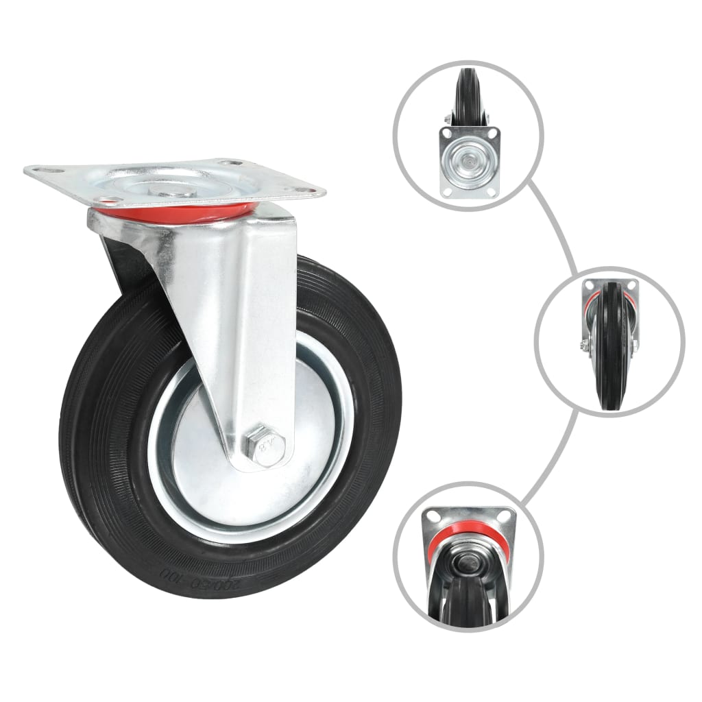 16 Stk. Lenkrollen 200 mm - Premium Materialbeförderung  - Just €345.38! Shop now at homesales4u