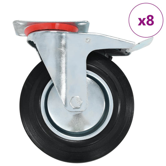 8 Stk. Lenkrollen 200 mm - Premium Materialbeförderung  - Just €177.90! Shop now at homesales4u
