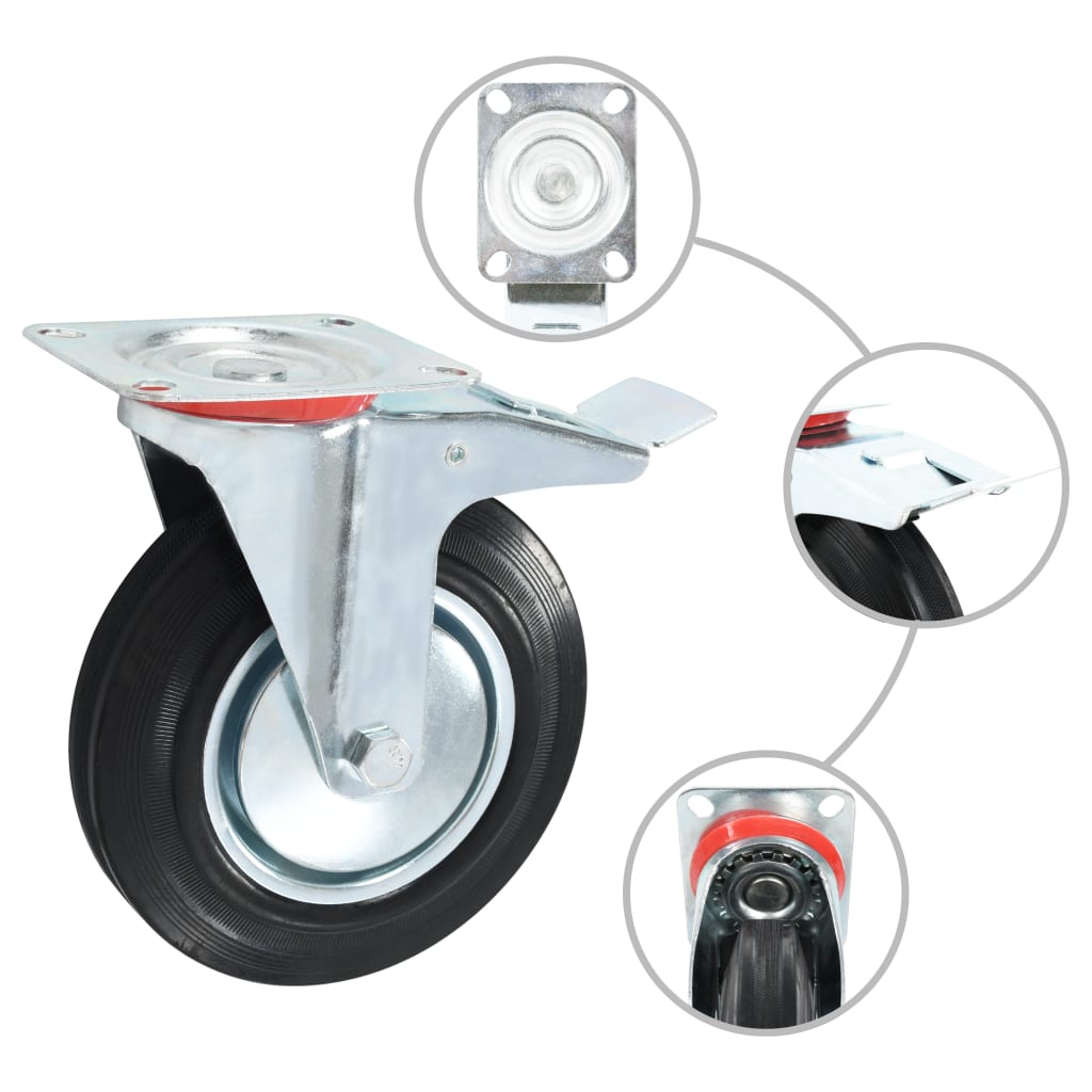 16 Stk. Lenkrollen 200 mm - Premium Materialbeförderung  - Just €345.74! Shop now at homesales4u