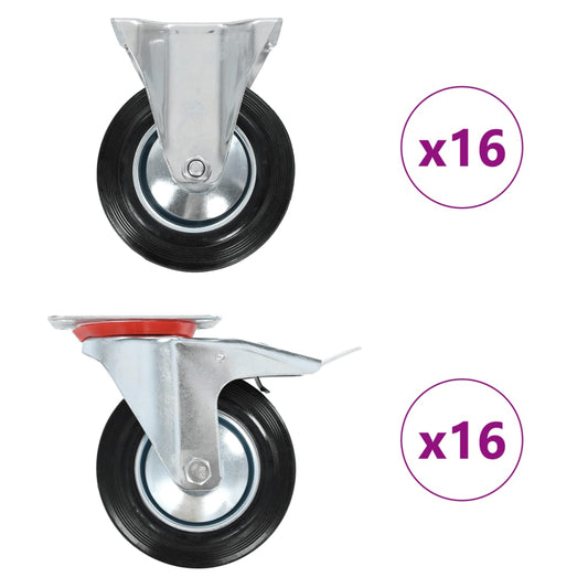 32 Stk. Rollen 160 mm - Premium Materialbeförderung  - Just €617.96! Shop now at homesales4u
