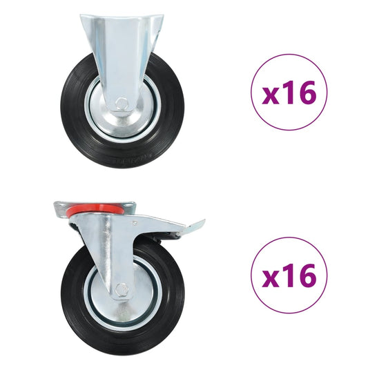 32 Stk. Rollen 200 mm - Premium Materialbeförderung  - Just €758.61! Shop now at homesales4u