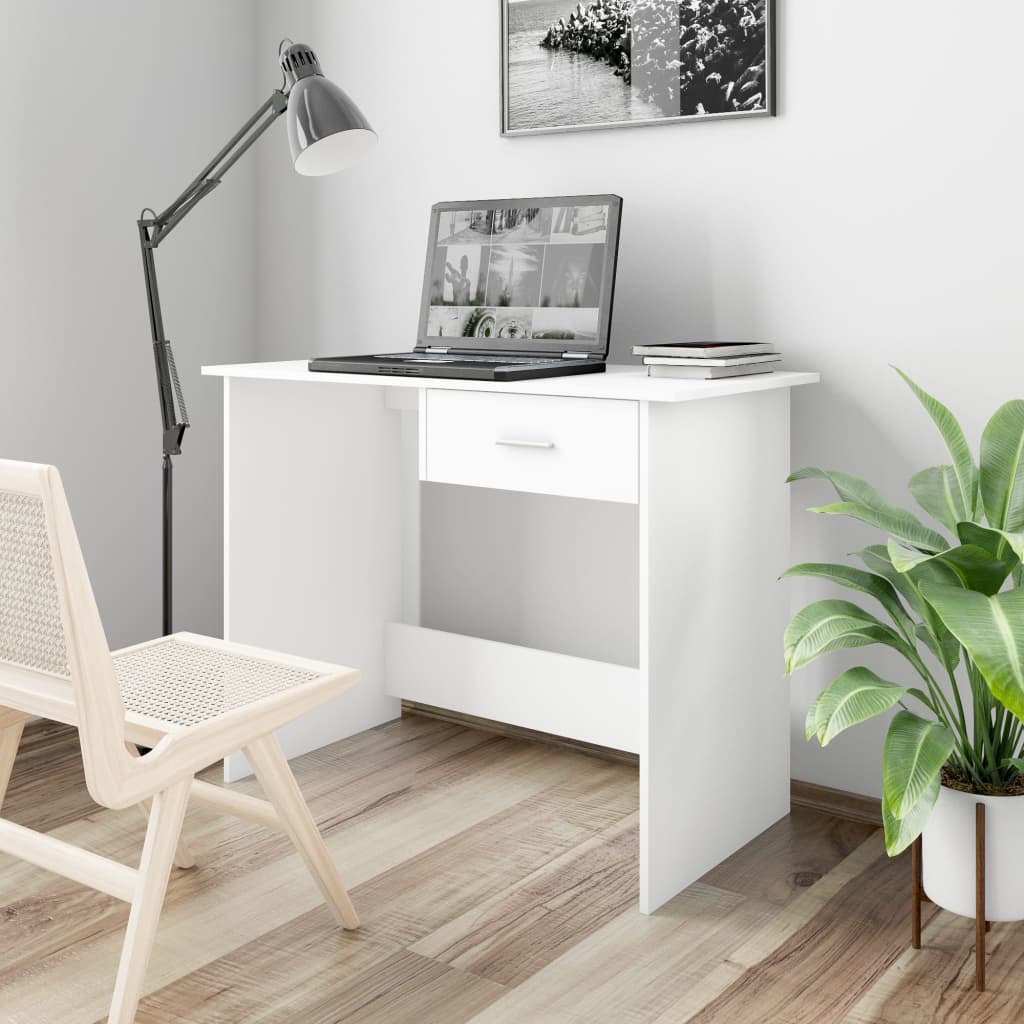 Schreibtisch Weiß 100x50x76 cm Holzwerkstoff - Premium Schreibtische  - Just €71.55! Shop now at homesales4u