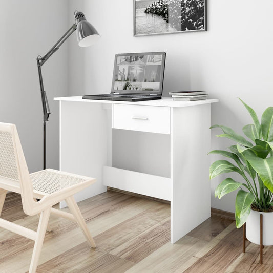 Schreibtisch Weiß 100x50x76 cm Holzwerkstoff - Premium Schreibtische  - Just €71.55! Shop now at homesales4u