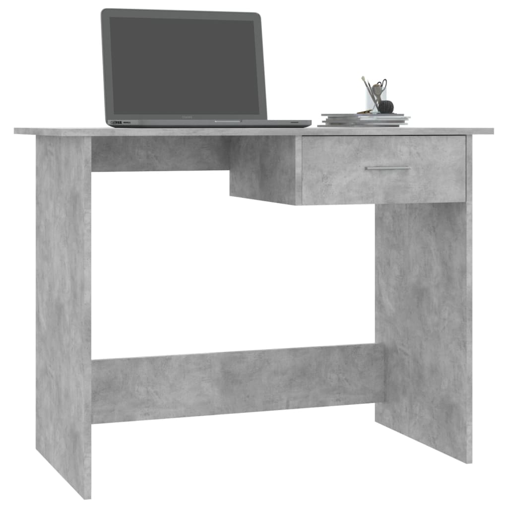 Schreibtisch Betongrau 100×50×76 cm Holzwerkstoff - Premium Schreibtische  - Just €74.42! Shop now at homesales4u