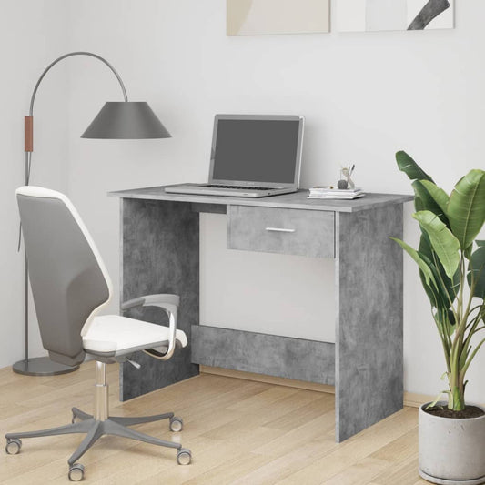 Schreibtisch Betongrau 100×50×76 cm Holzwerkstoff - Premium Schreibtische  - Just €74.42! Shop now at homesales4u