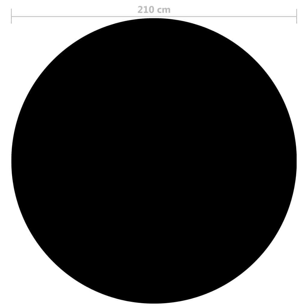Poolabdeckung Schwarz 210 cm PE - Premium Poolabdeckungen & -unterlagen  - Just €28.52! Shop now at homesales4u
