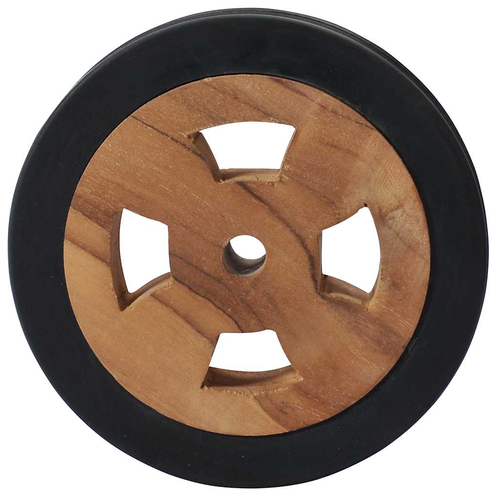 Ersatzräder für Sonnenliege 2 Stk. Massivholz Teak - Premium Gartenmöbelzubehör  - Just €52.60! Shop now at homesales4u