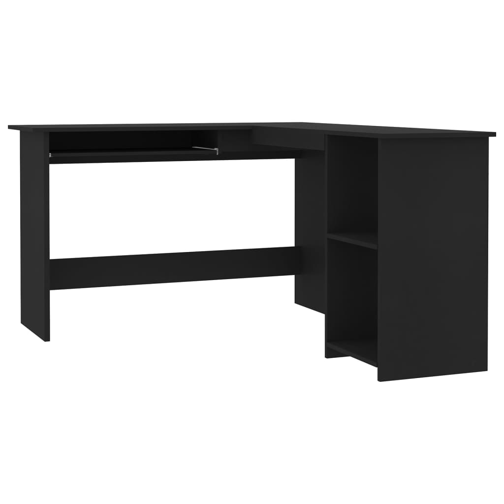 Eckschreibtisch in L-Form Schwarz 120x140x75 cm Holzwerkstoff - Premium Schreibtische  - Just €157.24! Shop now at homesales4u