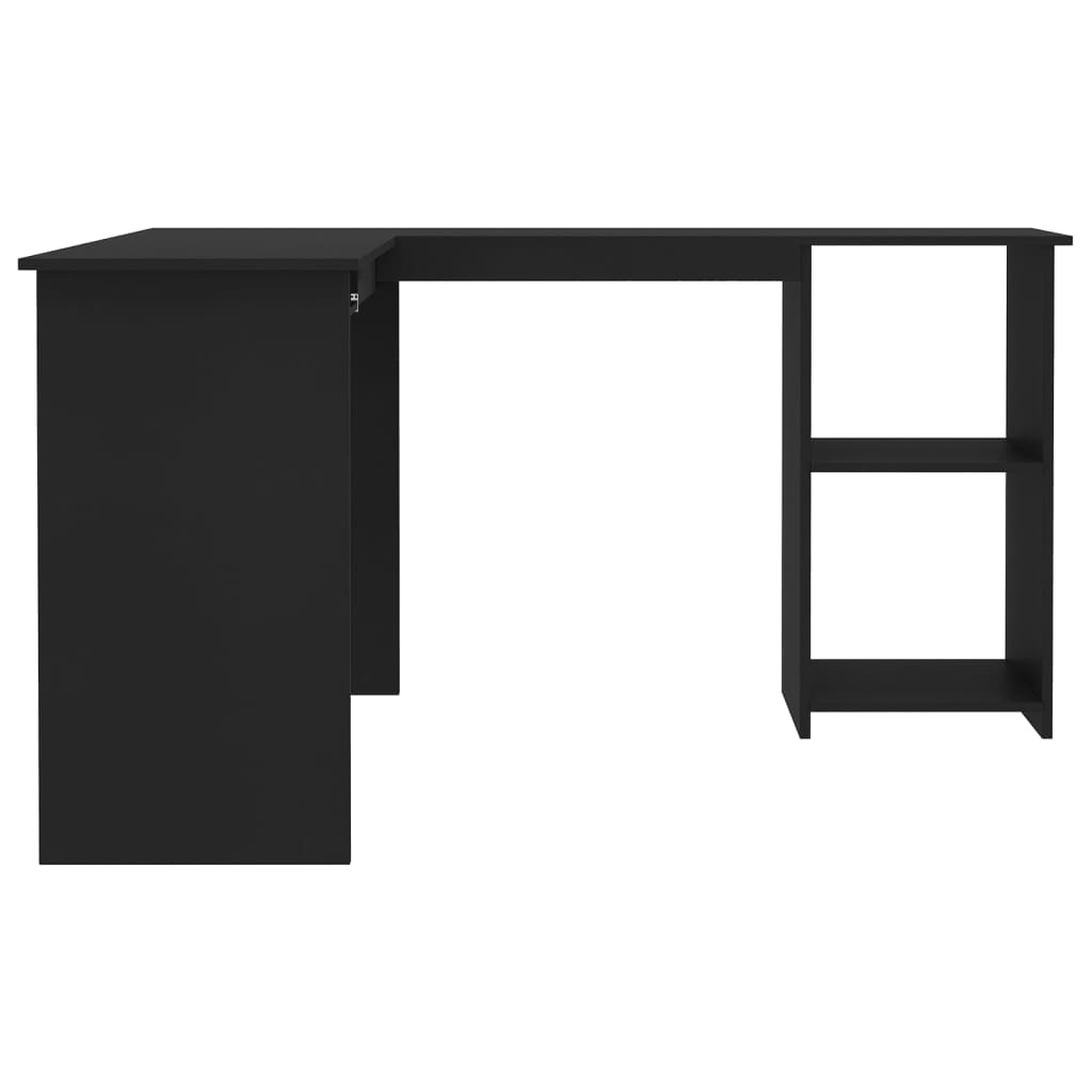 Eckschreibtisch in L-Form Schwarz 120x140x75 cm Holzwerkstoff - Premium Schreibtische  - Just €157.24! Shop now at homesales4u