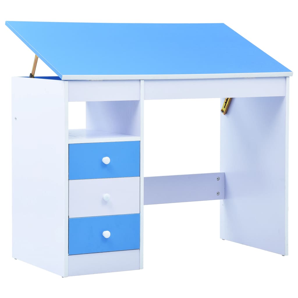 Kinderschreibtisch Kippbar Blau und Weiß - Premium Architekten- & Zeichentische  - Just €158.69! Shop now at homesales4u