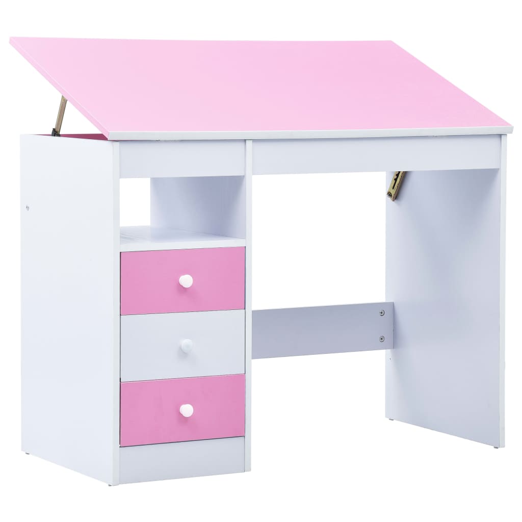 Kinderschreibtisch Kippbar Rosa und Weiß - Premium Architekten- & Zeichentische  - Just €167.92! Shop now at homesales4u