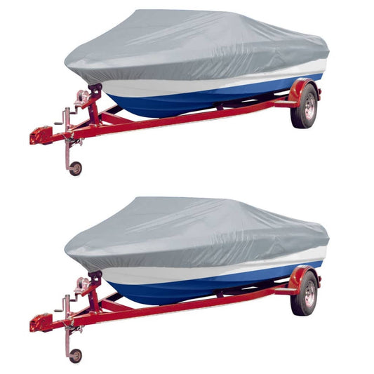 Bootspersenninge 2 Stk. Grau Länge 427-488 cm Breite 173 cm - Premium Bootspersenninge & Bootsplanen  - Just €127.18! Shop now at homesales4u
