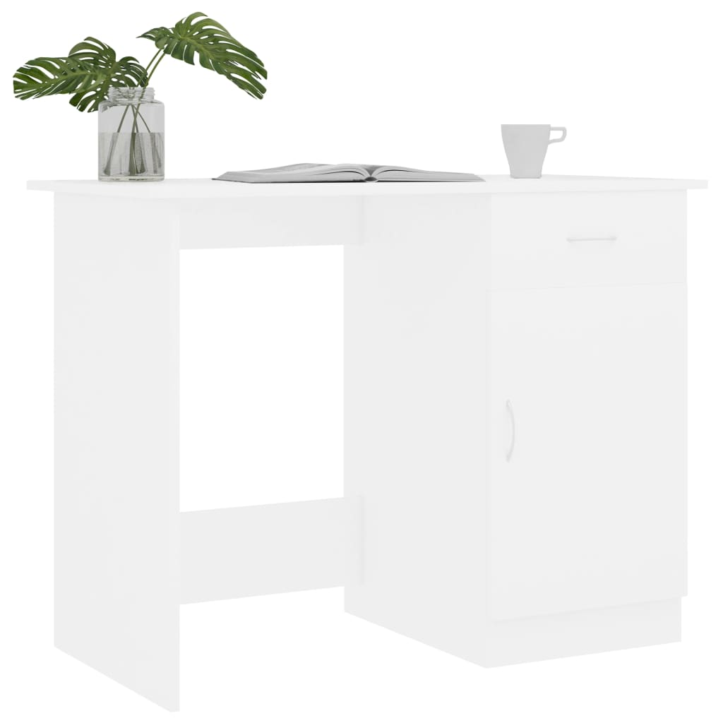 Schreibtisch Weiß 100×50×76 cm Holzwerkstoff - Premium Schreibtische  - Just €103.38! Shop now at homesales4u