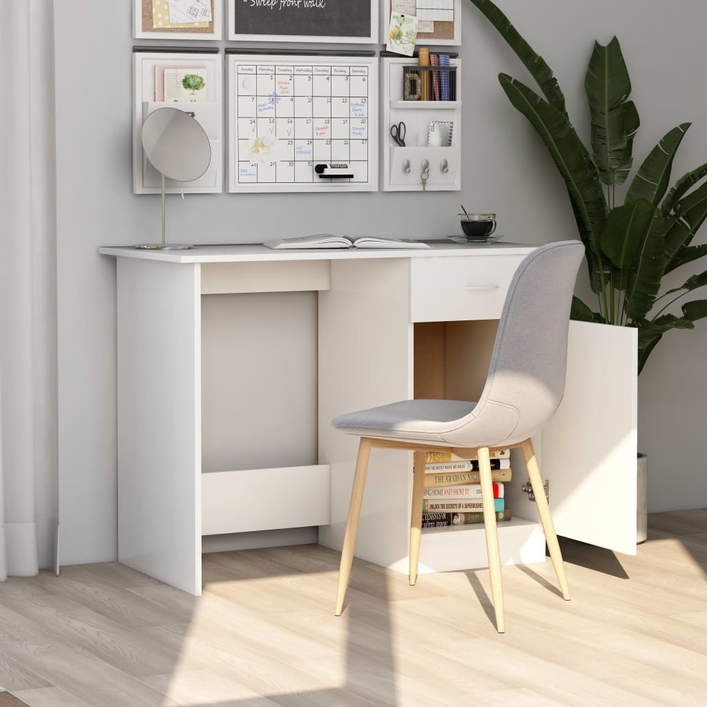 Schreibtisch Weiß 100×50×76 cm Holzwerkstoff - Premium Schreibtische  - Just €103.38! Shop now at homesales4u