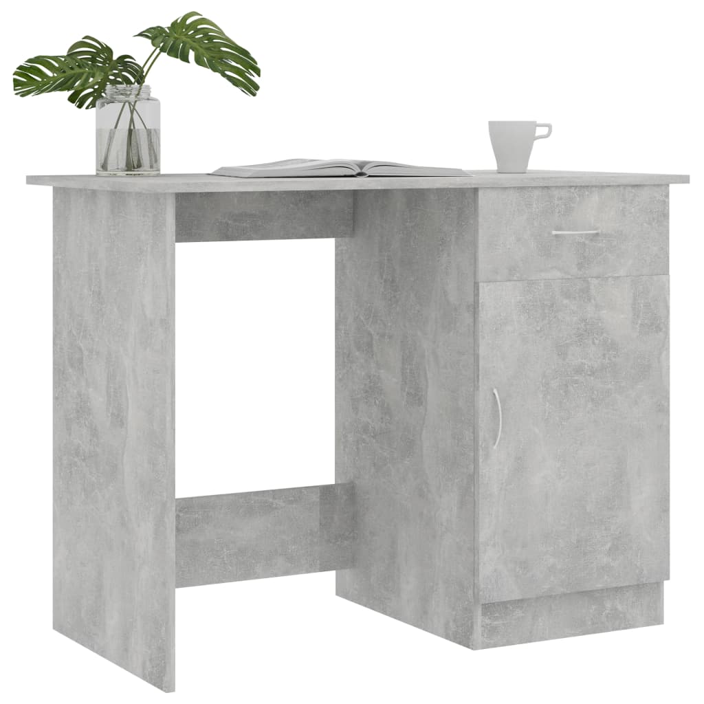 Schreibtisch Betongrau 100x50x76 cm Holzwerkstoff - Premium Schreibtische  - Just €91.53! Shop now at homesales4u