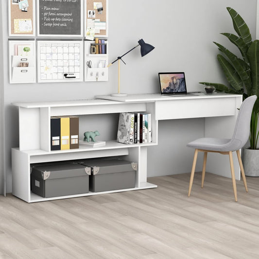 Eckschreibtisch Weiß 200x50x76 cm Holzwerkstoff - Premium Schreibtische  - Just €135.40! Shop now at homesales4u