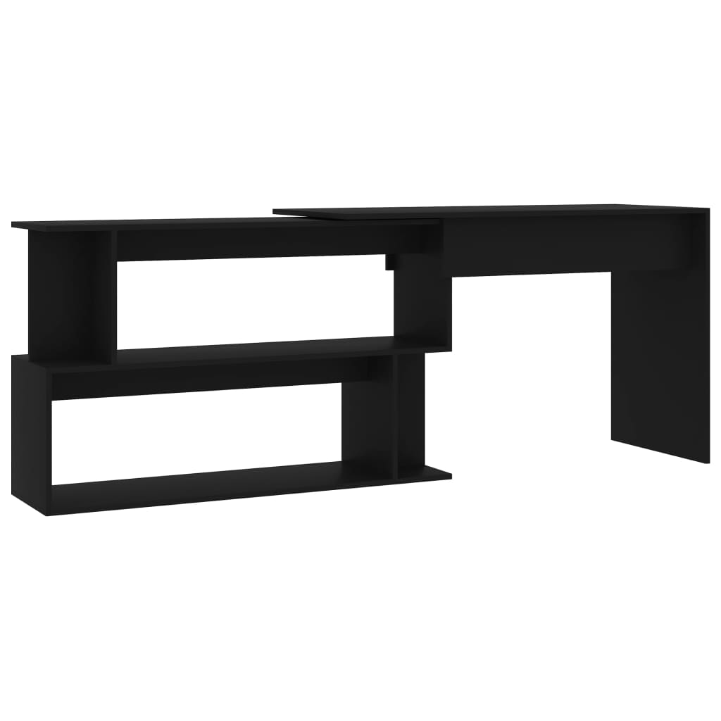 Eckschreibtisch Schwarz 200x50x76 cm Holzwerkstoff - Premium Schreibtische  - Just €121.68! Shop now at homesales4u