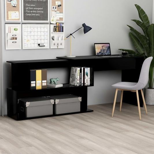 Eckschreibtisch Schwarz 200x50x76 cm Holzwerkstoff - Premium Schreibtische  - Just €121.68! Shop now at homesales4u